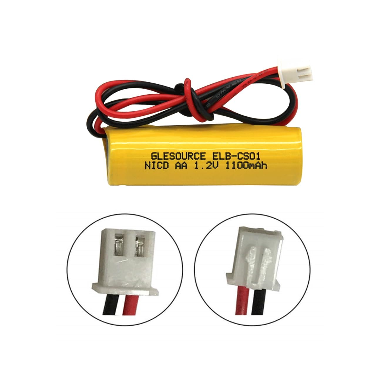 Lot de 10 piles AA 1100 mAh 1,2 V pour éclairage d'urgence ELB-CS01, EXR EL 122 C4T, Custom 332, Unitech OSA268
