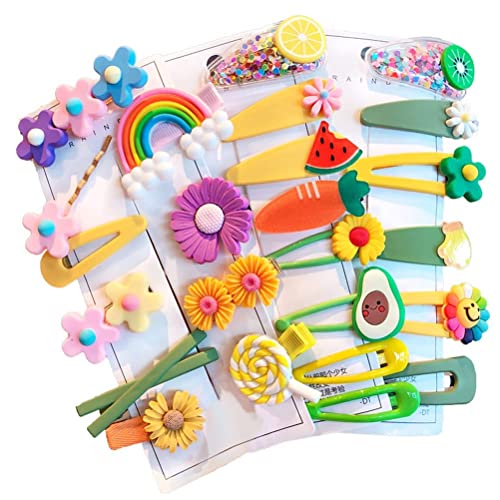 Image of SUNBIRD Hair Accessories Hair Clip Korean Fashion Style Barrettes Alligator Clip Set for Baby Girls Teens Toddlers, (36 PCS, Silicon Vallay Clip)