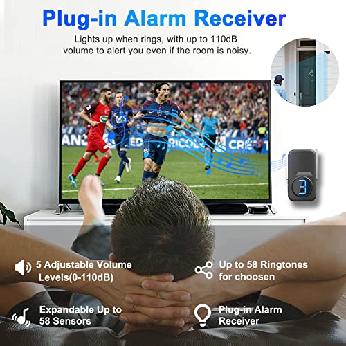 Bistee Driveway Alarm, Bistee Wireless Driveway Alarms Weather Resistant Motion Sensor&Detector thumb #1