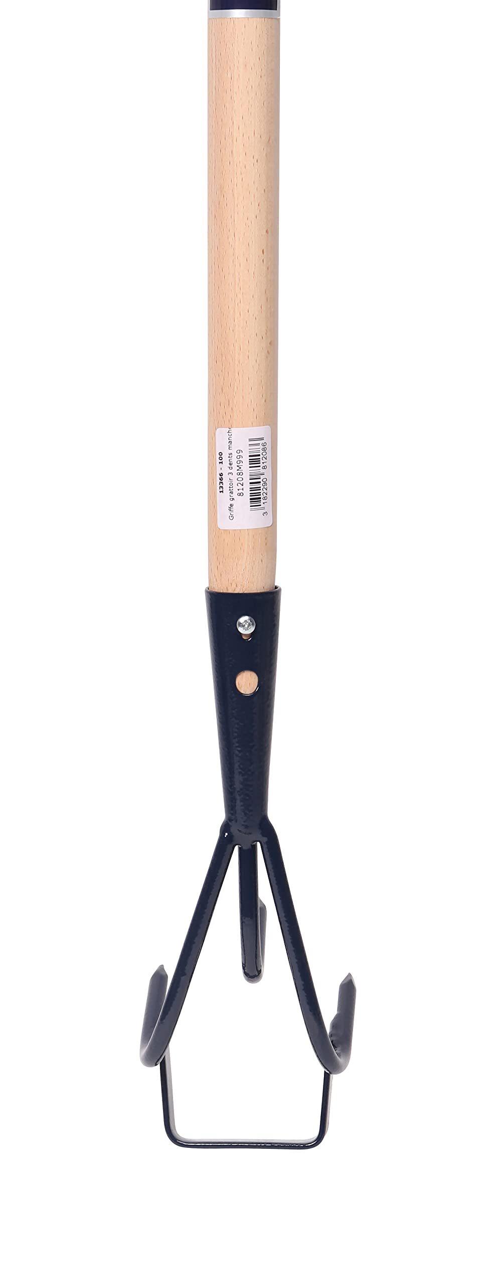 Spear & Jackson 81208 Griffe 3 dents avec grattoir manche Bois