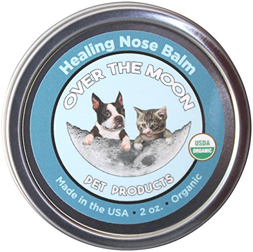Over The Moon Pets Organic Dog Nose Balm- Unscented, Repairs Cracking, Dry Dog Noses, 2 oz. Natural Dog Sunscreen, Veterinarian Recommended, Dog Paw Balm, Dog Cream, Cat Nose Balm Over The Moon Pets Organic Dog Nose Balm- Unscented, Repairs Cracking, Dry Dog Noses, 2 oz. Natural Dog Sunscreen, Veterinarian Recommended, Dog Paw Balm, Dog Cream, Cat Nose Balm