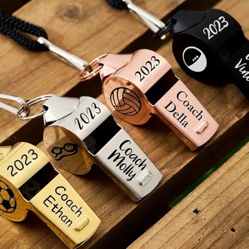 Silbatos deportivos personalizados de acero inoxidable miniatura 1