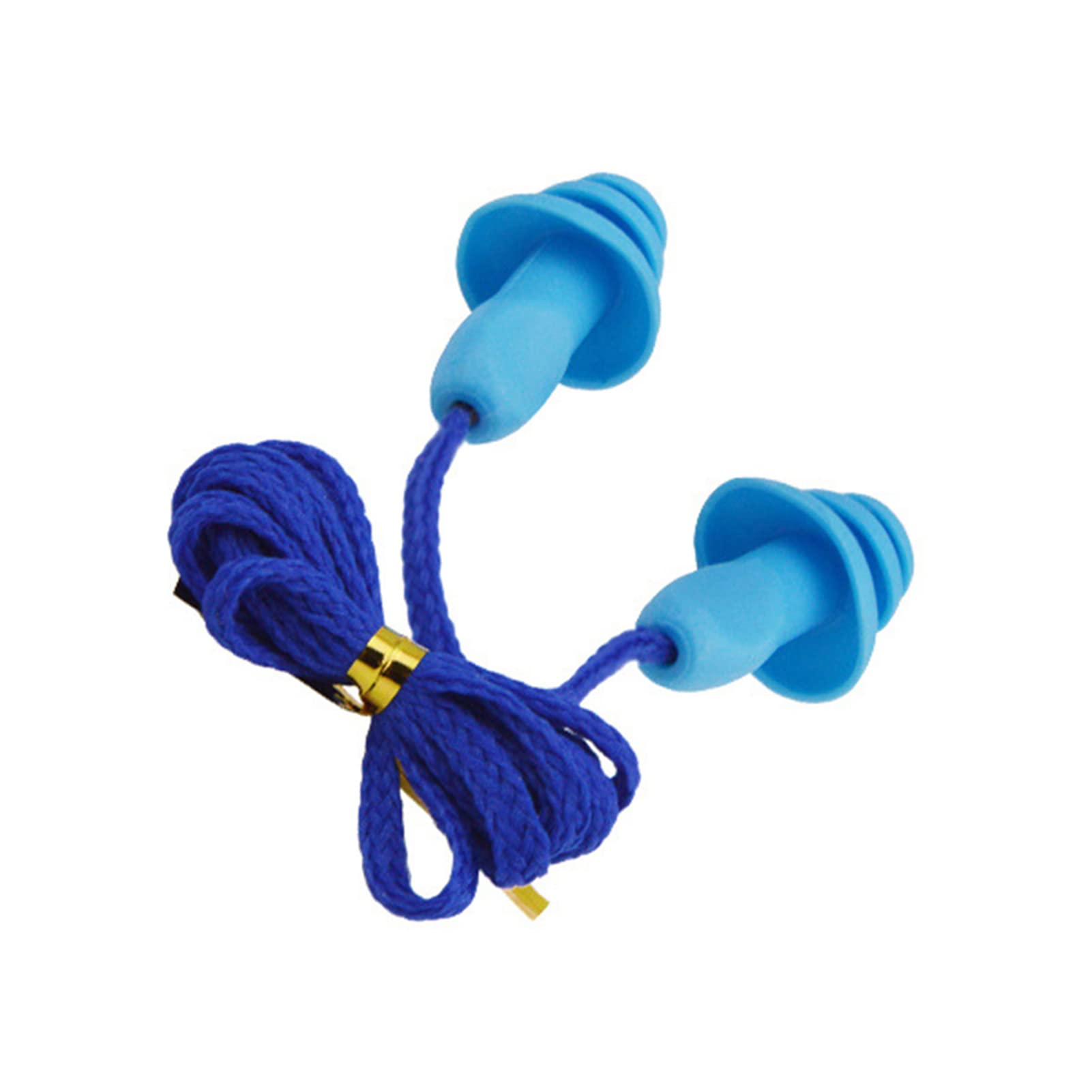 DOGOU Soundproof Earplug Noise Reduction Silicone Waterproof Ear Plugs Christmas Tree-Shape Reusable Cord Earplugs for Sleeping Learning Swimming and Travel-image-44