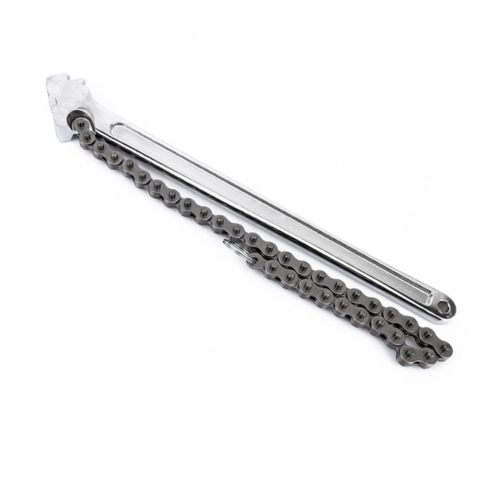 YWLUUOO Multi Purpose Adjustable Chain Belt Removal Wrench Fine Tooth Jaw Reversible Chain Pipe Fitter Spanner Belt Wrench Extended Design High Strength High Carbon Steel Ergonomic