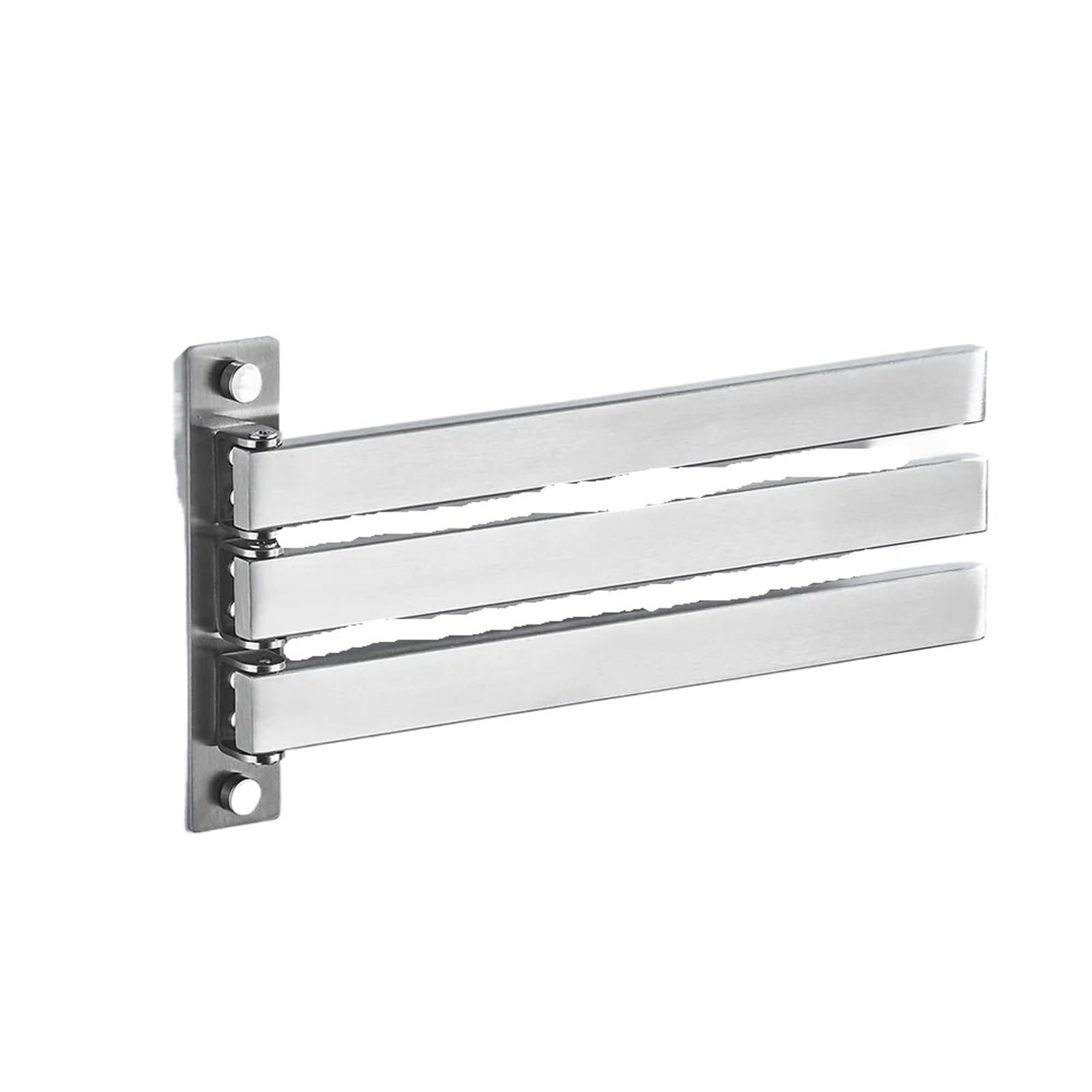 Towel Bar Towel Bar Bathroom Flexible 304 Stainless Steel 180 Swivel Rotation Brushed Clothes Hanger Towel Rack Wall Mounted(Color 02)