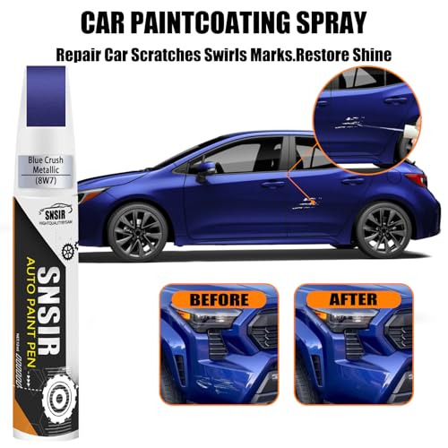 Image of Car Touch up Paint(8W7 Blue Crush Metallic) Compatible with Toyota, Car Paint Pen Scratch Repair Two-In-One Touch Up Paint, Premium Car Scratch Remover for Deep Scratches