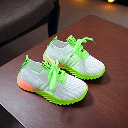 IWIHMIV Boys Girls Tennis Shoes Luminous Fashion Running Shoes Lightweight Walking Shoes Breathable Baby Shoes Boys2