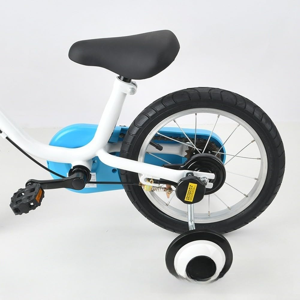 Ruedas de entrenamiento de bicicleta para niños, juego de acero inoxidable con hardware, compatible con bicicletas infantiles de 12, 14, 16 pulgadas, ajuste multimarca, negro (14)
