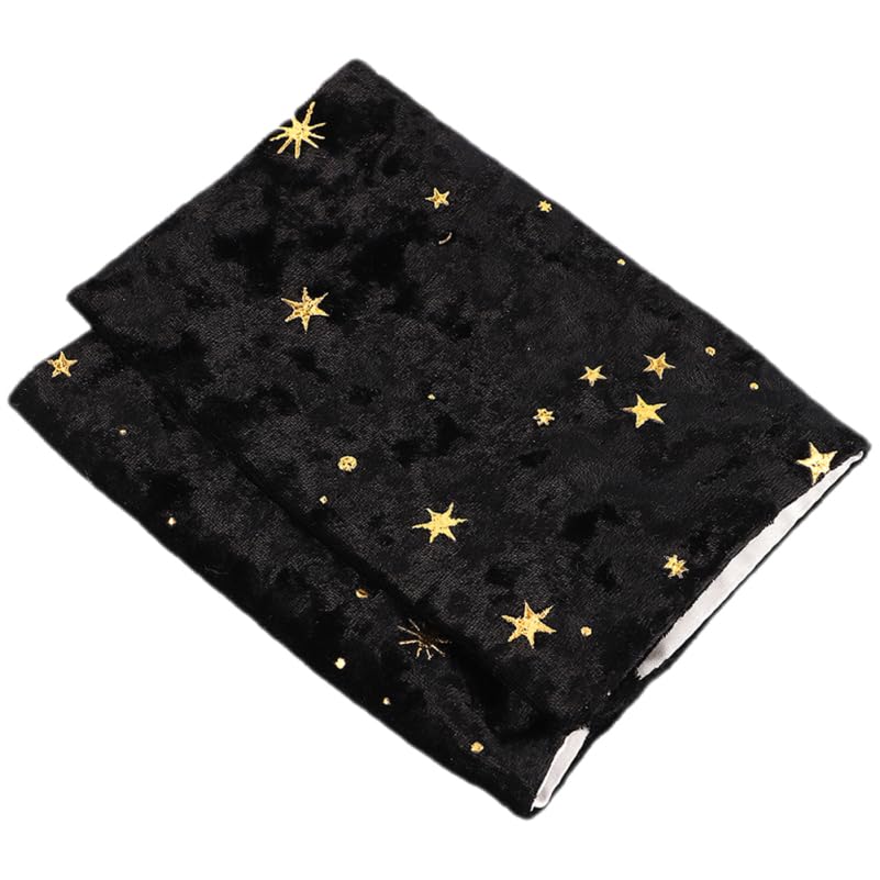 DIYEAH Black Velour Fabric Book Cover