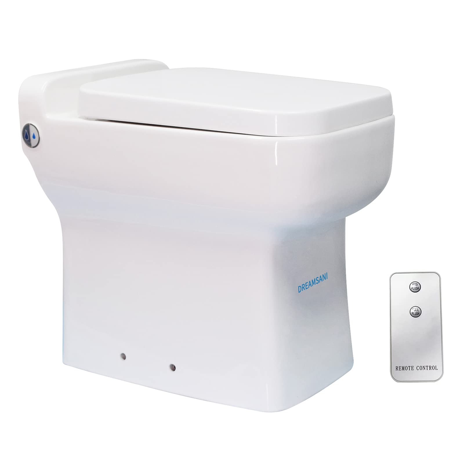 Buy Onepiece DualFlush Electric Upflush Toilet for Small Space,Remote