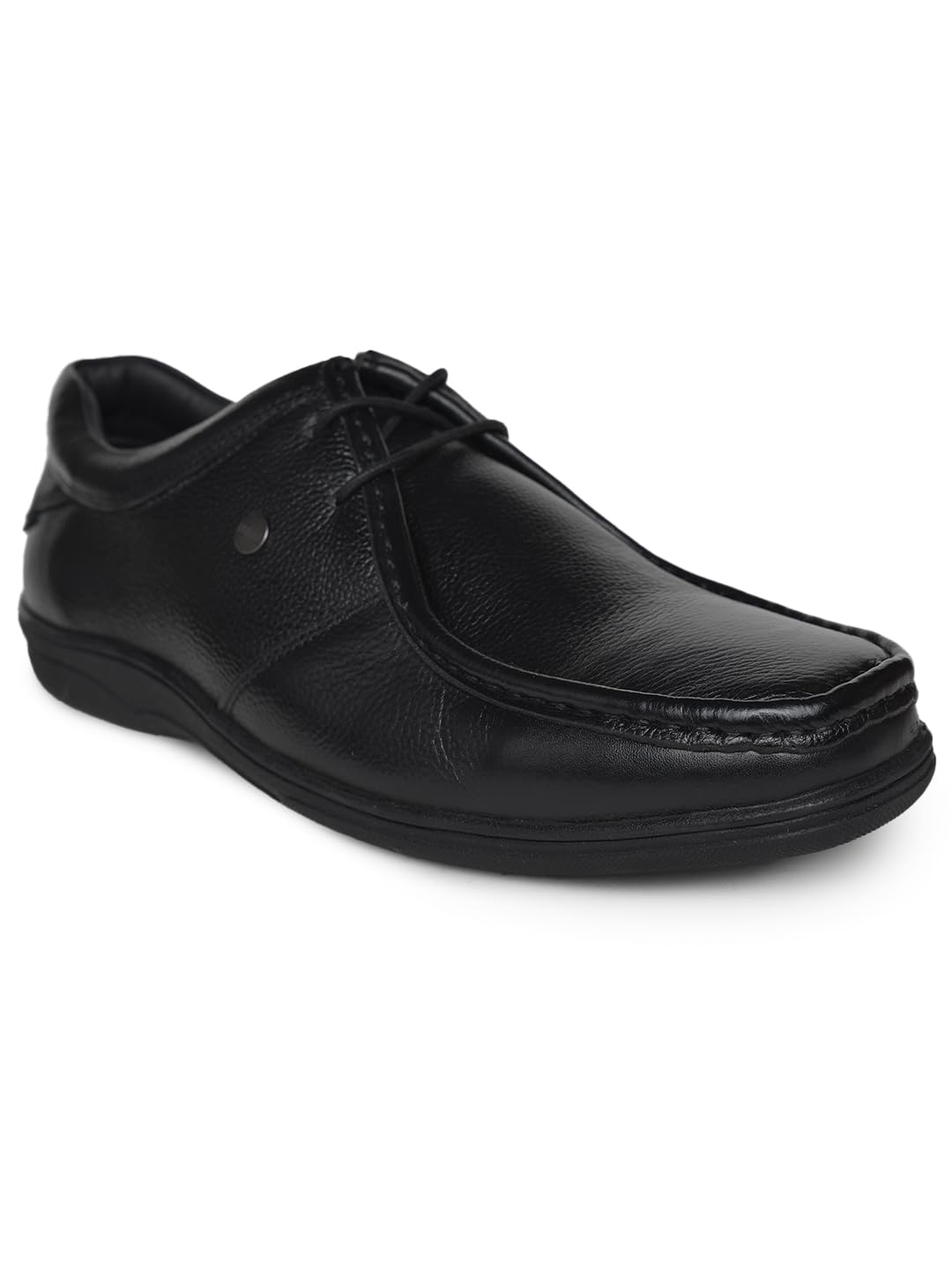 Trio Genuine Leather Black Casual Shoes for Mens