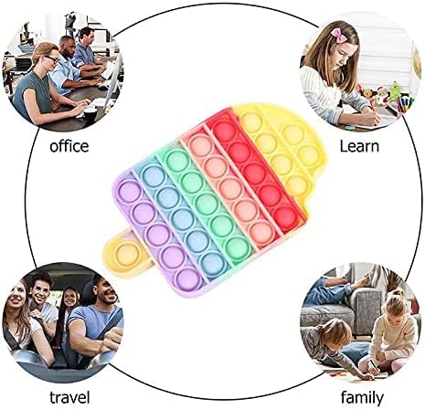 Amazon | スクイーズ玩具 プッシュポップ アイスクリーム型 フィ