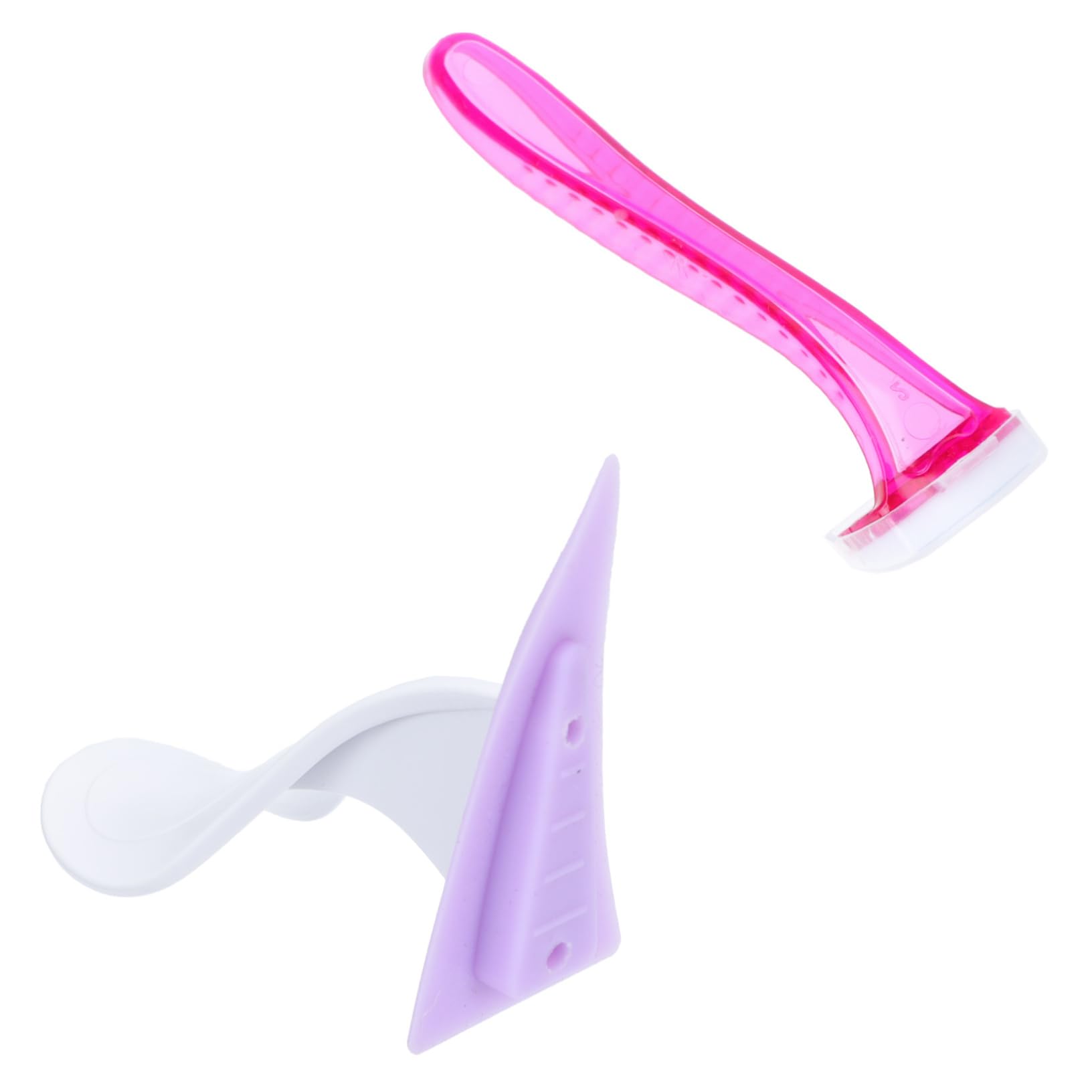 BELLIFFY Silicone Women Hair Razor Bikini Hair Shaver Set Shaving Tool Mini Safe for Sensitive Skin Random Color