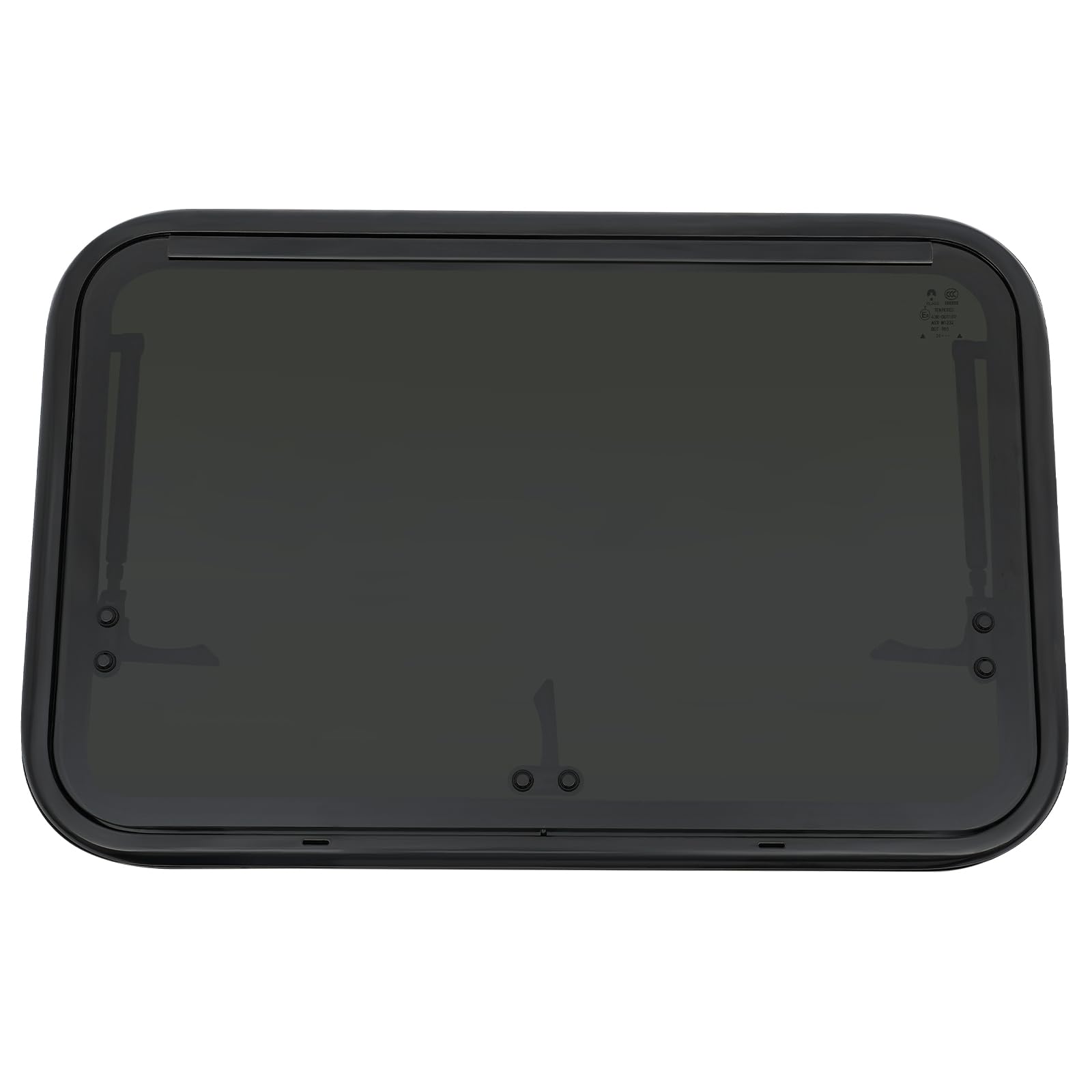 Ventana para autocaravana, 700x450mm Ventana desplegable para autocaravana con mosquitero y persiana integrada, Ventana lateral para autocaravana RV Ventana exterior de empuje