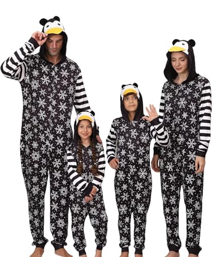 Matching Christmas Holiday Penguin Pajamas for Family Couples Womens Sleepwear Mens Cute Xmas One...
