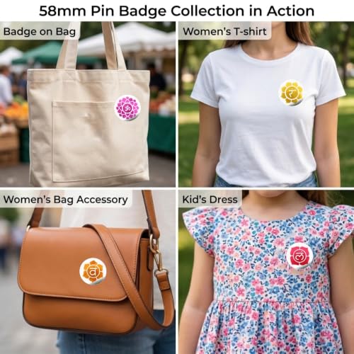 Image of Motivational Pins Badges 58mm Size | Round Button Badges | Inspirational Quotes | Return Gift | Event Badges | Kids Badges | Women brooches | Perfect for Backpacks