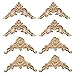Decorazione in Legno Intagliato, 8 Pezzi Decalcomania per Mobili in Legno, Applique Ad Angolo in Legno, Legno Intagliato Parete, Applique Non Verniciato, Adatto per Porte, Mobili, Armadi, Pareti