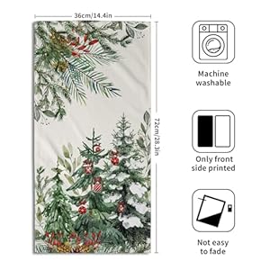 Christmas Tree Hand Towels Set of 2, 14x28 in Winter Forest Pine Cones Picks Bells Absorbent Quick Drying Kitchen Tea Towel Washcloths for Bathroom Hotel Holiday Seasonal Decor Christmas Tree Hand Towels Set of 2 14×28 in Winter Forest Pine Cones Picks Bells Absorbent Quick Drying Kitchen Tea Towel Washcloths for Bathroom Hotel Holiday Seasonal Decor