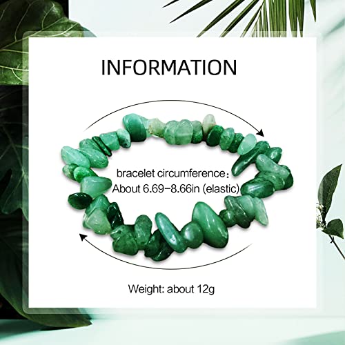 Pulsera de piedras naturales en bruto miniatura 2