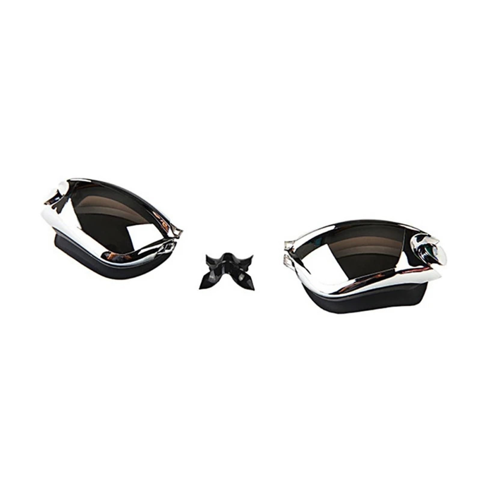 Gafas de natación antivaho impermeables al aire libre Para Deportes | Hombres Mujeres Marco grande con tapones for los oídos de silicona Gafas de natación Gafas for deportes acuáticos