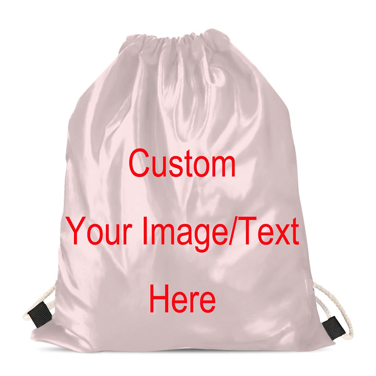 Showudesigns Personalised Drawstring Bag Beach Gym Backpack Outdoor Travel Shopping Sport School Beach Sack Bags for Woman Girls Kids Custom — image 1