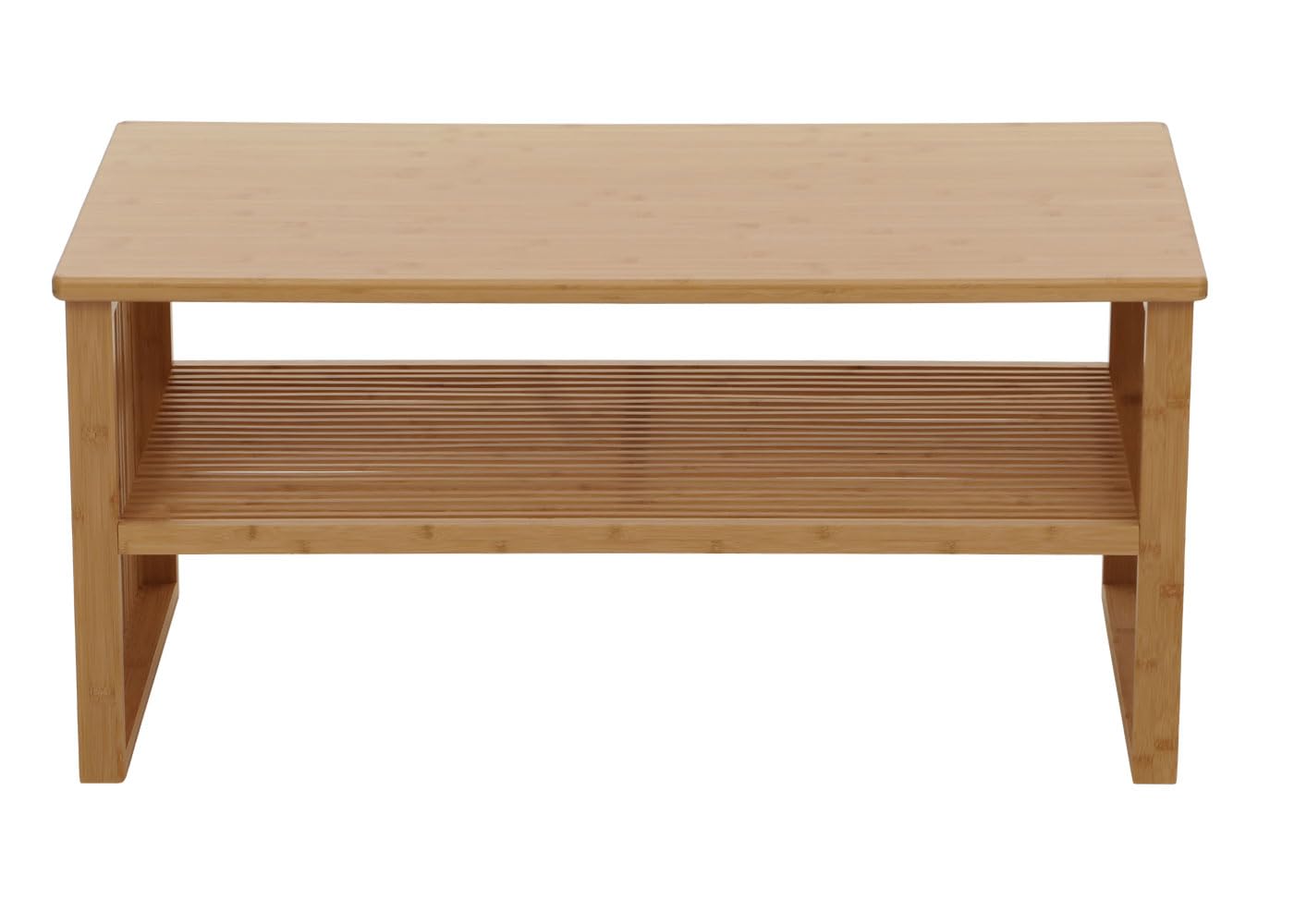 Mendler Bambus Couchtisch HWC-N80 Ablagefach 46x97x55cm | Wohnzimmertisch, Tisch, Sofatisch, Beistelltisch, FSC®-Zertifiziert