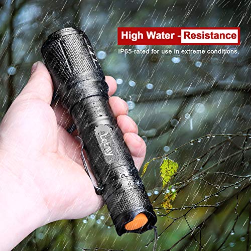 LETMY LED Tactical Flashlight S2000 PRO - Ultra Bright High Lumens XML T6 LED Flashlights - Zoomable, 5 Modes… - Image 6