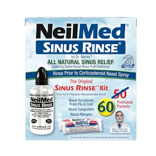 NeilMed Sinus Rinse - A Complete Sinus Nasal Rinse Kit,