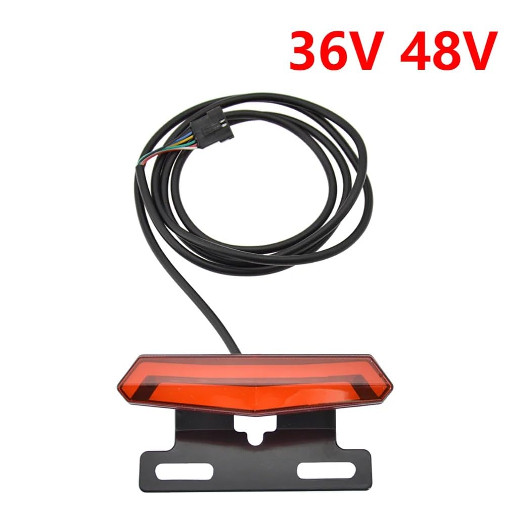 Luce Posteriore Anteriore per Bici Elettrica Professionale 24-48V Interruttore Faro A Clacson Accessori per Biciclette Elettriche di Facile Installazione