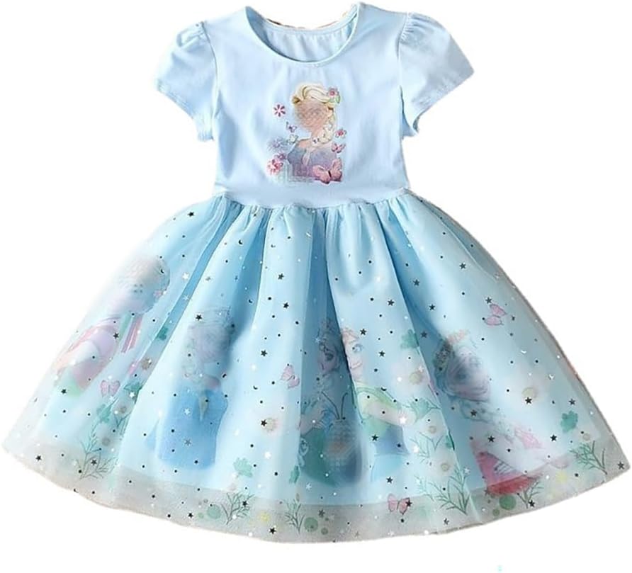Amazon | [WIEWILY] 雪ドレス 女の子 チュールドレス キッズ