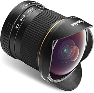 Opteka 6.5mm f/3.5 Professional Ultra Wide Angle Aspherical Fisheye Lens for Canon EF-Mount EOS 90D, 80D, 77D, 70D, 60D, 50D, 7D, Rebel T8i, T7i, T7s, T6s, T6i, T6, T5i, T5, T4i, T3i, T3, T2i and SL3
