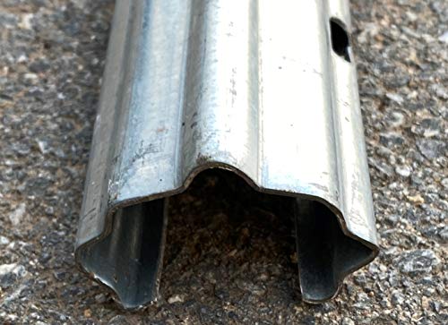 Poste galvanizado espaldera intermedio, medida 1.8 metros x1.5mm. Pack de 3uds