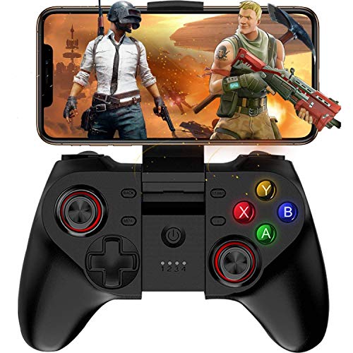 Aiyoudemutou Gamepad Mapeo de Teclas inalámbrico Gamepad Joystick Perfecto for PUBG y Fotnite y más, Controlador de Juego móvil Compatible for iOS y Android Controlador Gamepad