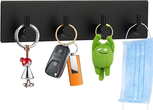 Picowe Soporte para llaves decorativo de pared, ganchos adhesivos de acero inoxidable, organizador de llaves para pared, gancho para toallas, Picowe Soporte para llaves decorativo de pared, ganchos adhesivos de acero inoxidable, organizador de llaves para pared, gancho para toallas,