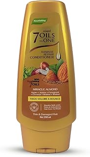 سائل من إيمامي للشعر الجاف والتالف 200 مل لإصلاح التلف والترطيب والتغذية، يحتوي على زيت اللوز، مضاد للتجعد والقشرة مع فك التشابك