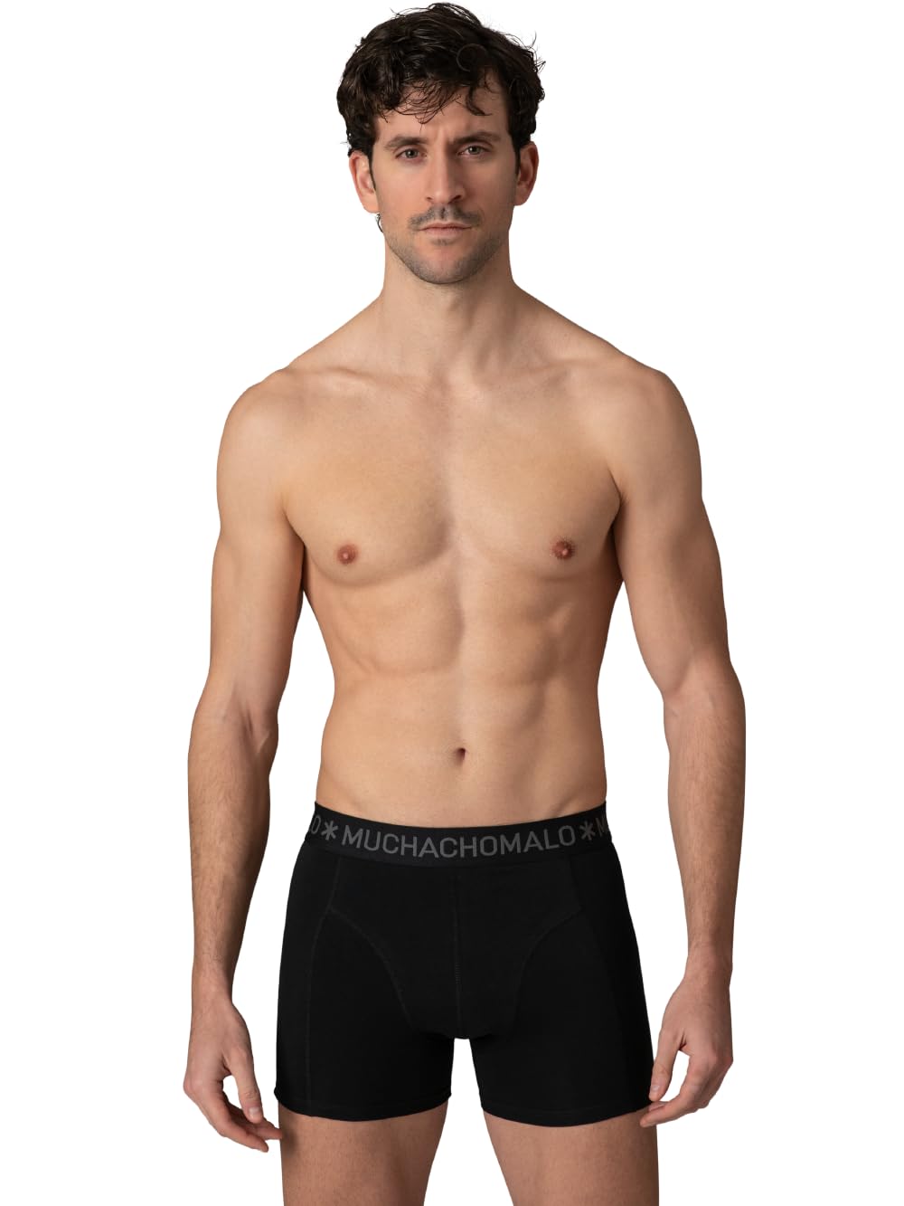 Muchachomalo Hombre Bóxer 3-Pack, Liso, Algodón, Cinturilla Elástica
