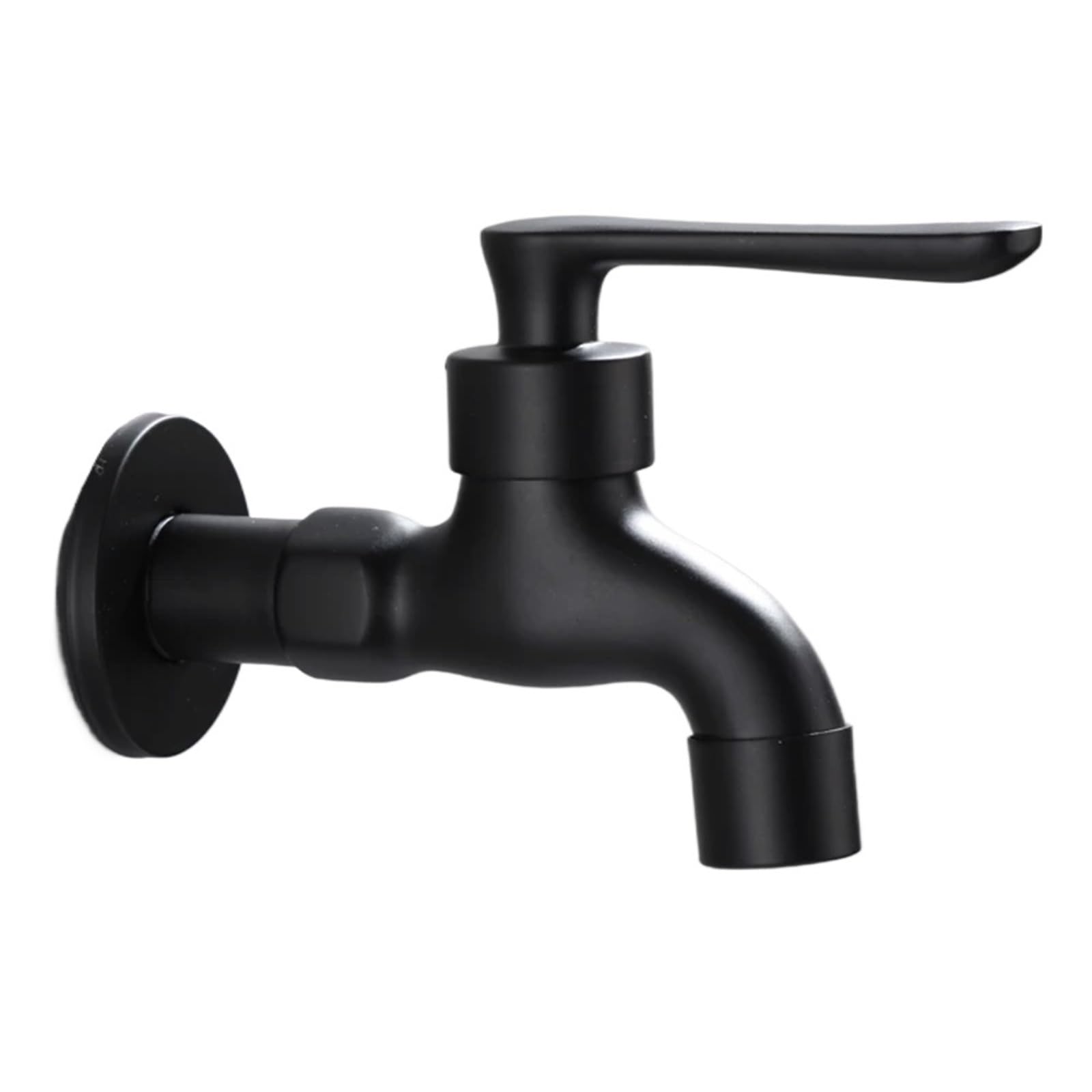 Wwpmnqd Color1 Taps Black Single Cold Tap Wall Mounted Washing Machine Bibcock Faucet Garden Mop Pool For Garden(Color1)