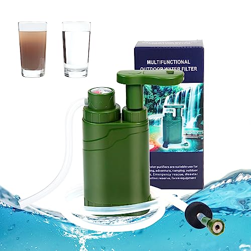 BTNEEU Wasserfilter Outdoor - Tragbarer Survival Filter 2000L 0,01 Mikron Für Camping & Trekking