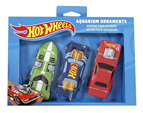 Penn-Plax Hot Wheels Cars | 3-Piece Aquarium Decoration Bundle | Fish Tank Accessories | Small -  Penn Plax, HTWRK3