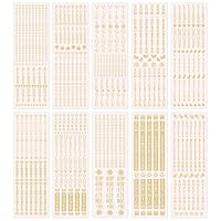 Ideen mit Herz Aqua-Transfers Deluxe | Wasserschiebefolie Kerzen | Kerzentattoo | Abziehbild | Nassschiebefolie | verschiedene Motive | 10cm x 30cm | 10 Bogen (Wünsche rund ums Jahr)