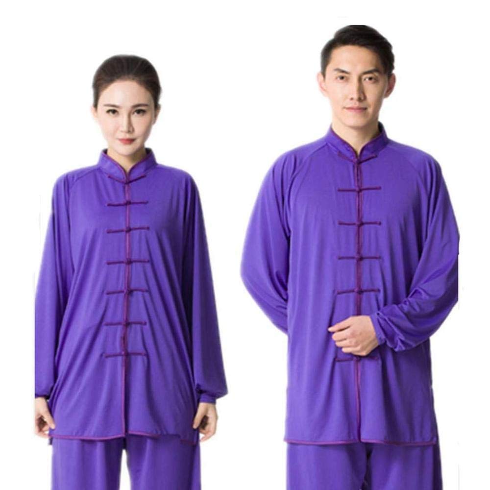 Tai Chi Abbigliamento Donna, Uomo Unisex Abbigliamento Tai Chi Marziale Meditazione Tuta Tai Chi Esercizio Taekwondo Uniforme Cinese Kung Fu Vestito, XX-Large-D (FS) (CL)