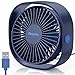 EasyAcc Ventiladores de Sobremesa Mini Ventilador USB Portátil Ligero Silencioso Personal Ventilador de Escritorio 3 Velocidad para Oficina Hogar Viajar Acampar