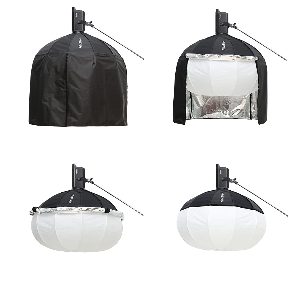 Rollei Balon softbox z kurtyną kontrolną światła, 100 cm okrągły former światła z typu Bowens typu S bagnetowy do studyjnych lamp błyskowych i świateł LED