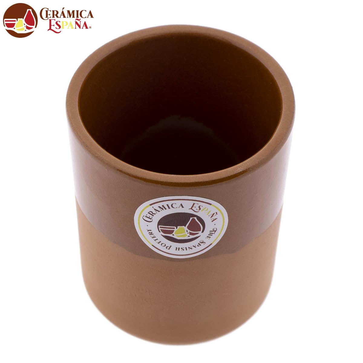 HISZPANIA CERAMICA | Kieliszek do piwa | Czerwony mud Filo Miód - Model M03 | Dzbanki piwa w czerwonym błocie | Szklanki do wody | 330 ml