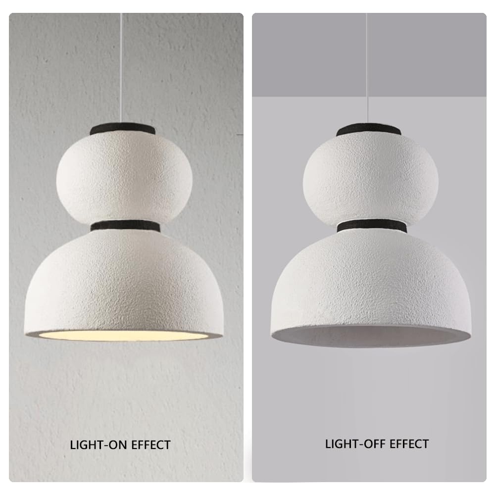 Lampa wisząca Wabi Sabi w kształcie białej klapy, wisząca lampa na wyspie kuchennej, żyrandol ze styropianu, idealne zawieszenie do salonu, balkonu, biura, klatki schodowej