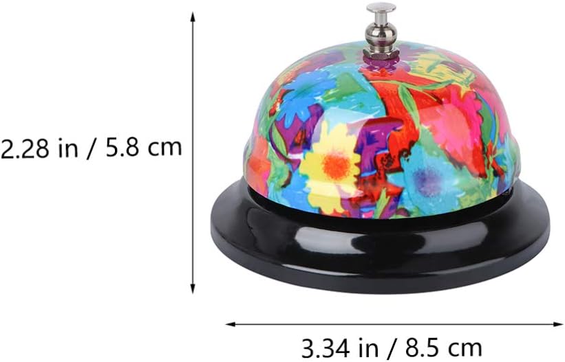 TOYANDONA Call Service Bell Desk Bell Reception Areas Call Bells Customer Service Bell Ring Pet Training Bells for Hotels Schools Restaurants Reception Areas (Random Style) : Office Products