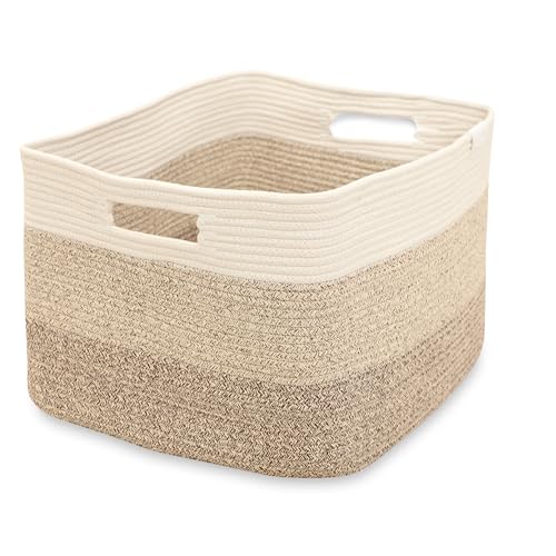 Craft Core Large Cotton Rope Storage Basket with Handles 22