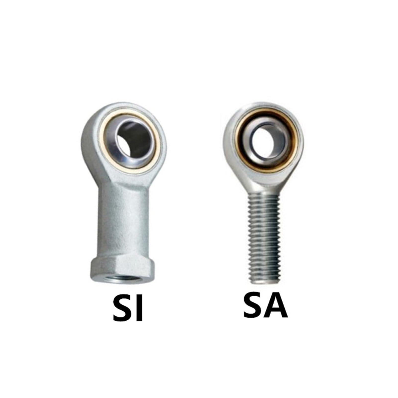 Lyofeon 1PC SI5 6 8 10 12 14 16 TK Metric Male Left, Female Right Hand Thread Rod End Joint Bearing(Left,SA12TK)