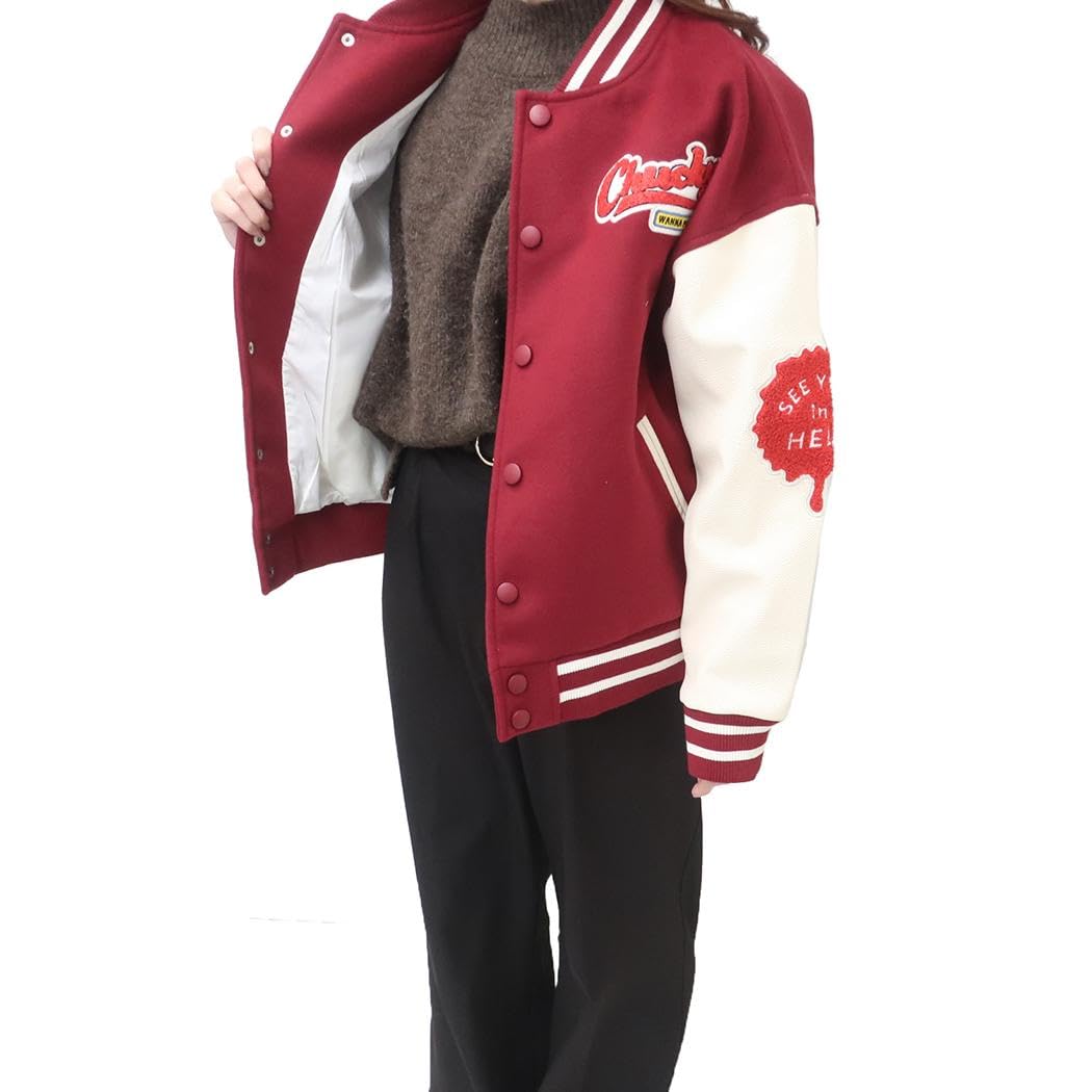 Amazon.co.jp: 丸眞 スタジャン(L) チャッキー グッドガイズレッド