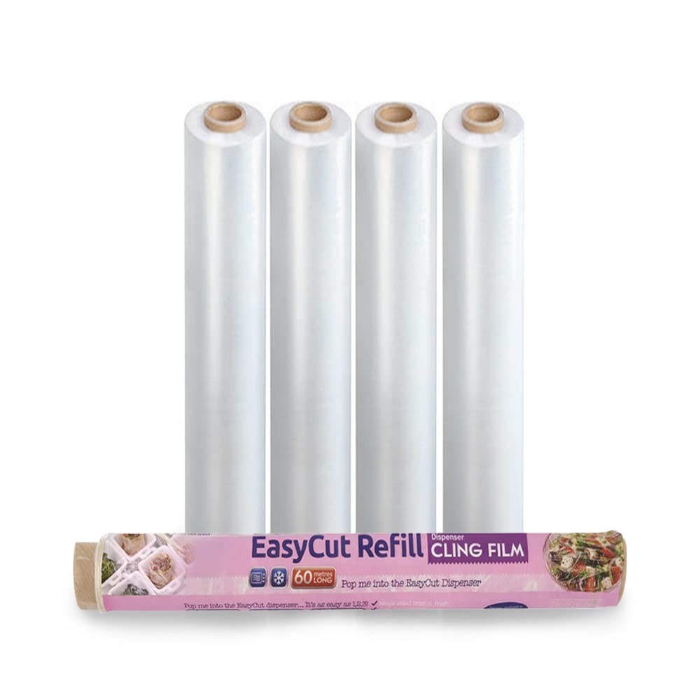 Buy FIRST CHOICE KAYAEasycut Cling Film Refill 60m x Pack of 4 All